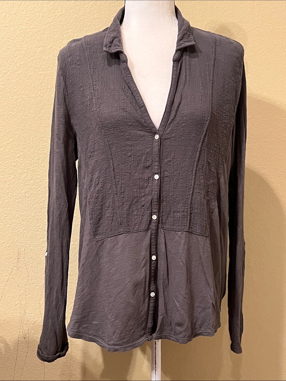 🍀LN Lucky brand women’s long sleeve button down shirt